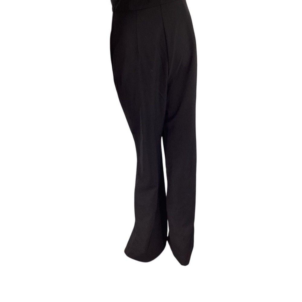 Line & Dot Vaughn One Shoulder Black Jumpsuit Ring Detail Size M - Picture 8 of 10